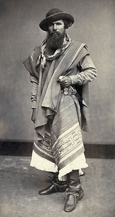 Gaucho from Argentina, 1868 (Wikipedia)