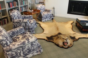 Lion rug in The Hemingway Collection