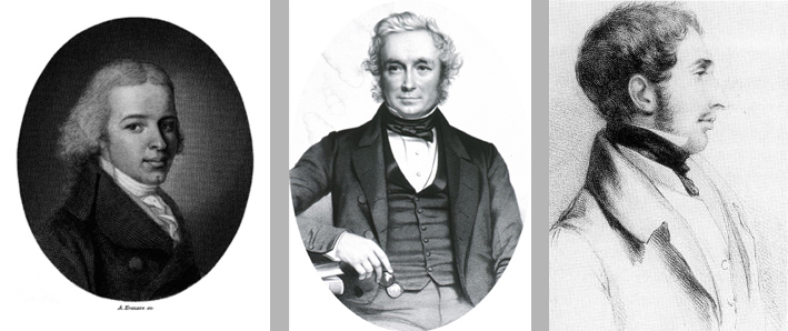 Alexander von Humboldt, John Stevens Henslow, and Robert Fitzroy.
