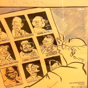 Laxman's big editorial cartoons were artwork. Source: author's collection.