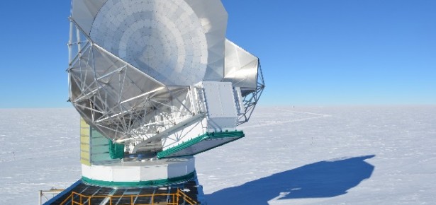 The (Microwave) View from the South Pole (photo credit: Brad Benson)