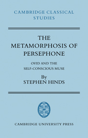 The Metamorphosis of Persephone By Stephen Hinds