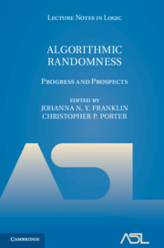 Algorithmic Randomness by Johanna N. Y. Franklin, Christopher P. Porter