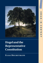 Hegel and the Representative Constitution by Elias Buchetmann