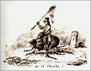 A cartoon drawn by Darwin's friend in 1832
