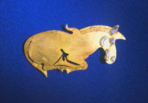 Scythian gold plaque