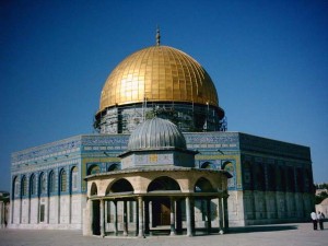 The Dome of the Rock, where Muhammad ascended on the white horse Buraq
