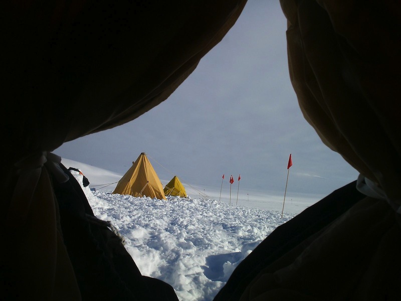 Camping on the Ross Ice Shelf in Scott tents, whose design has not really changed in over 100 years. Photo: Nicole Calder-Steele