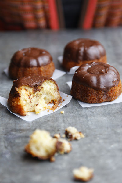 Chocolate-Dipped Orange Financiers, Saveur Photo by:  Todd Colemam