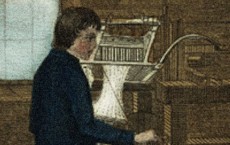 a 19th century loom worker