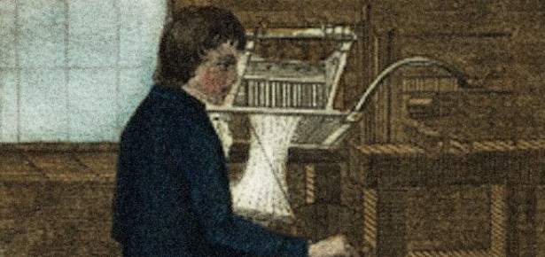 a 19th century loom worker