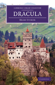 The cover of the CLC reissue of the first edition of Dracula.