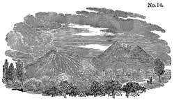 Mount Etna, from Lyell's 'Principles of Geology'