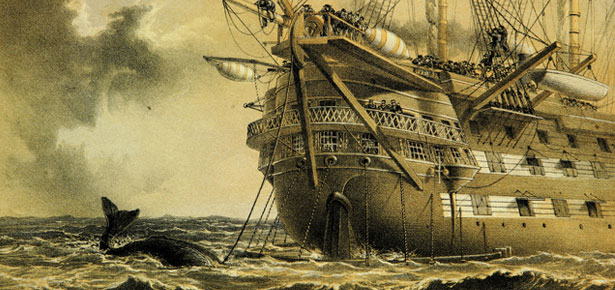 HMS Agamemnon laying Atlantic telegraph cable in 1858