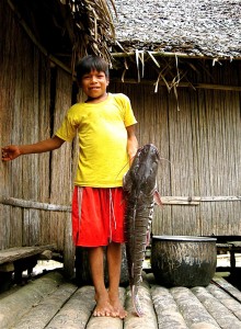Ecuador.Matses Boy.Fish