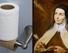 Saint Teresa and the toilet roll
