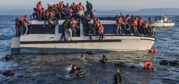 Syrian and Iraq refugees in Mediterranean