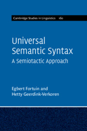 Universal Semantic Syntax by Egbert Fortuin and Hetty Geerdink-Verkoren