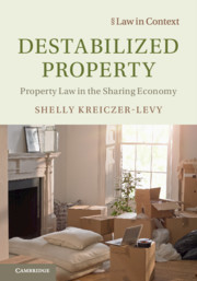 Destabilized Property by Shelly Kreiczer-Levy