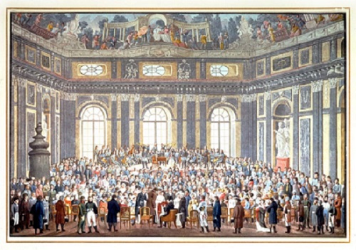 1808 Performance of The Creation in Honor of Haydn, painting by Balthasar Wigand