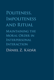 Politeness, Impoliteness and Ritual by Dániel Z. Kádár 