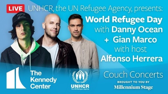 LIVE Concierto de Danny Ocean y Gian Marco en el Día del Refugiado, presentado por Alfonso Herrera