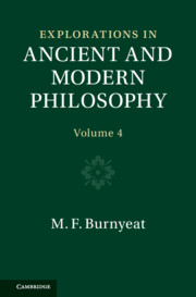 Explorations in Ancient and Modern Philosophy by Myles Burnyeat